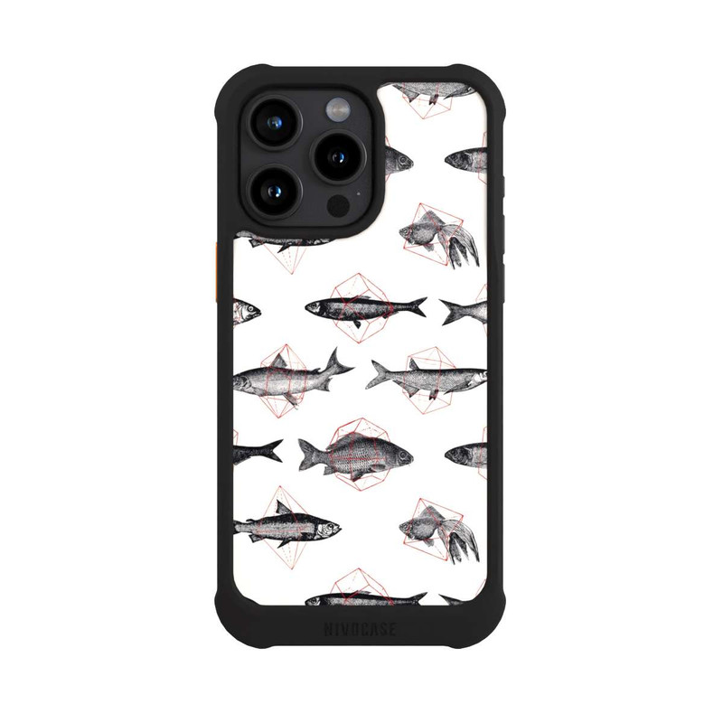 iPhone 15 Pro Max NIVOmax Fische in Geometrie