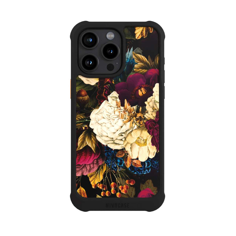 iPhone 15 Pro Max NIVOmax Dunkle Vintage Blumen