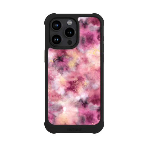 Apple iPhone 15 Pro Max NIVOmax Smoky Marble Watercolor Pink