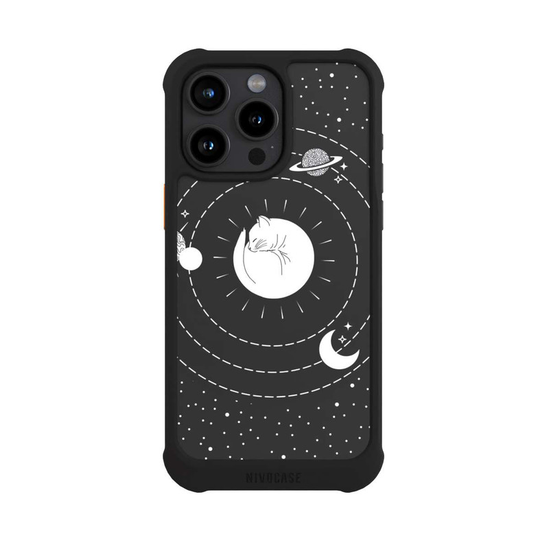 iPhone 15 Pro Max NIVOmax Katze und Mond