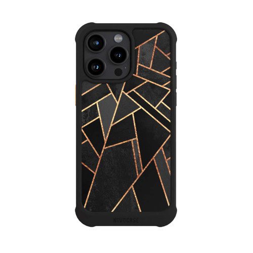 Apple iPhone 15 Pro Max NIVOmax Schwarze Nacht Gold Druck