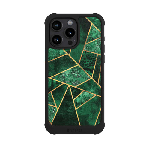 Apple iPhone 15 Pro Max NIVOmax Tief Smaragdgrün Golddruck