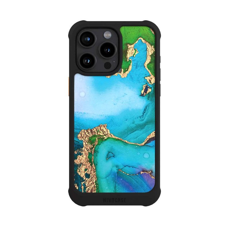 iPhone 15 Pro Max NIVOmax Colourfull Marble Glitterlook