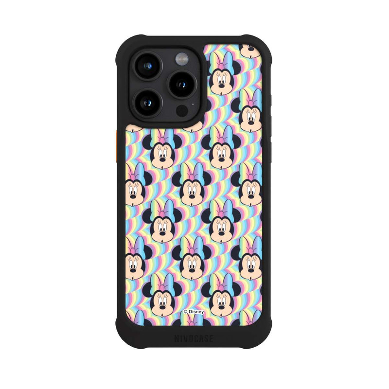 iPhone 15 Pro Max NIVOmax Minnie Visages d'arc-en-ciel