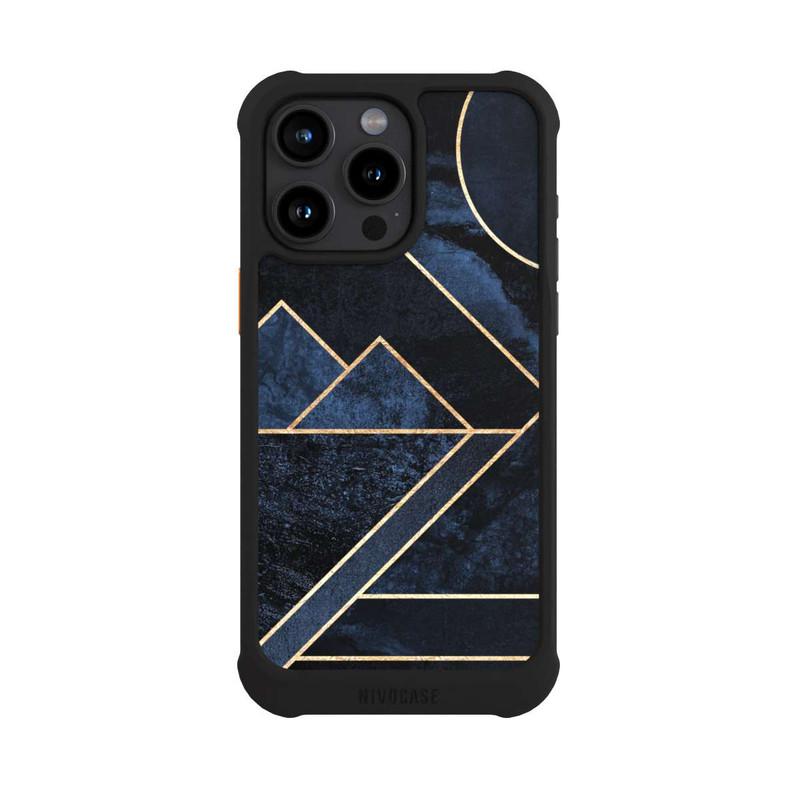 iPhone 15 Pro Max NIVOmax Impression d’or sauvage moderne