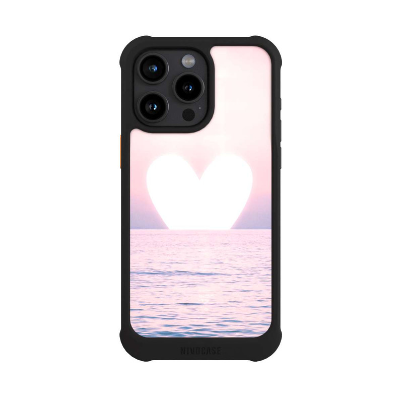 iPhone 15 Pro Max NIVOmax Heart Sunset