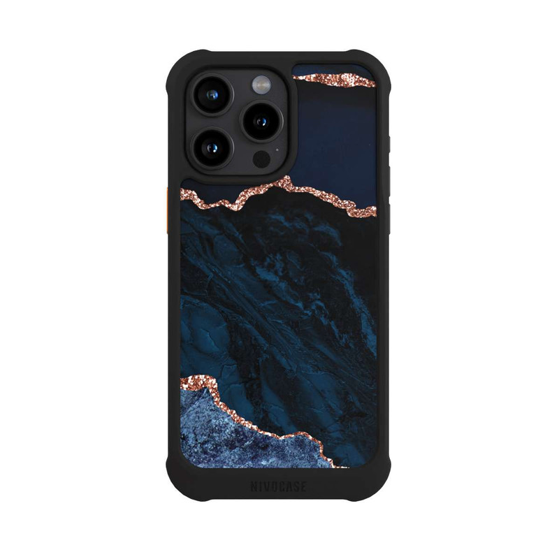 iPhone 15 Pro Max NIVOmax Nacht Blau Marmor Landschaft