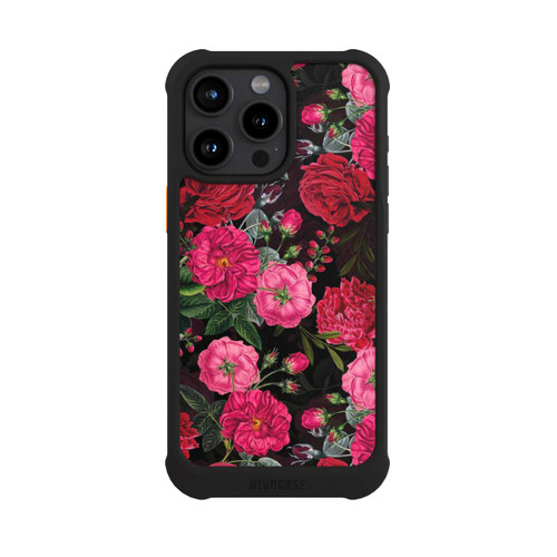 Apple iPhone 15 Pro Max NIVOmax Pink und Rote Blumen