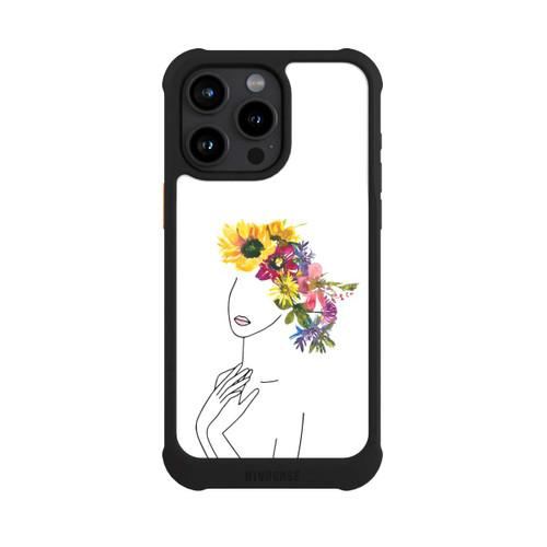 Apple iPhone 15 Pro Max NIVOmax Line Art Woman flowercrown