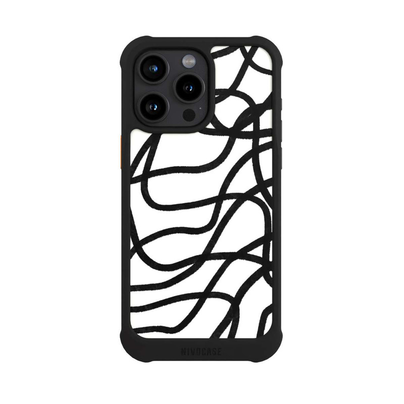 iPhone 15 Pro Max NIVOmax Black Lines