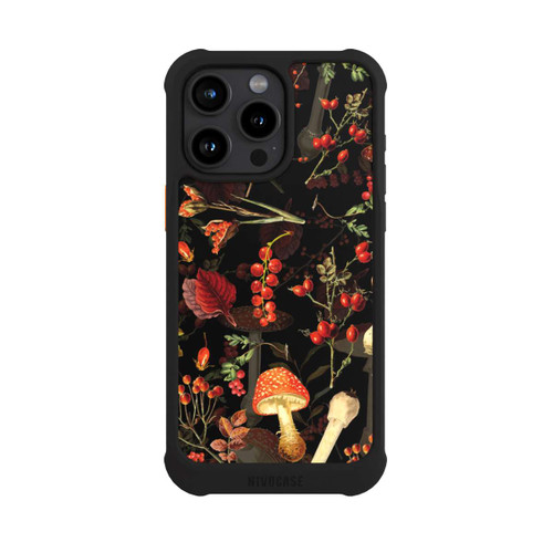 Apple iPhone 15 Pro Max NIVOmax Mushroom Pattern Black
