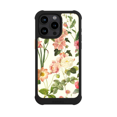 Apple iPhone 15 Pro Max NIVOmax Fleurs sauvages sur jaune clair