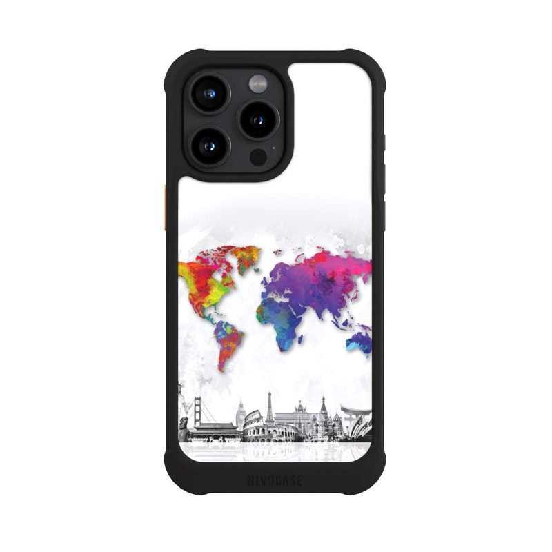 iPhone 15 Pro Max NIVOmax Worldmap with Skyline
