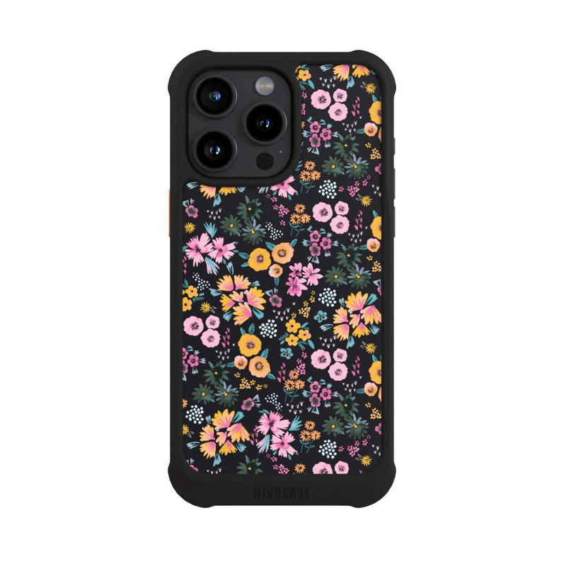 iPhone 15 Pro Max NIVOmax Little Flowers Multi Black 2