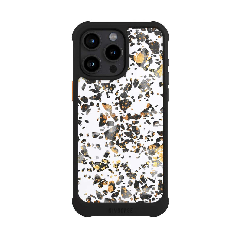 iPhone 15 Pro Max NIVOmax Gold Speckled Terrazzo