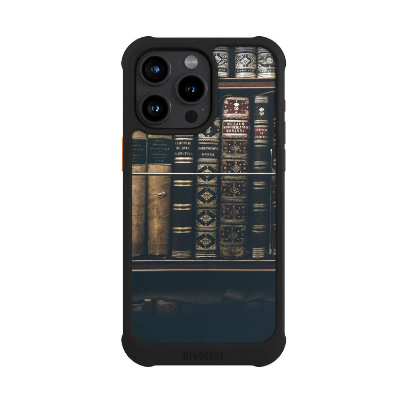 iPhone 15 Pro Max NIVOmax Pile de Livres