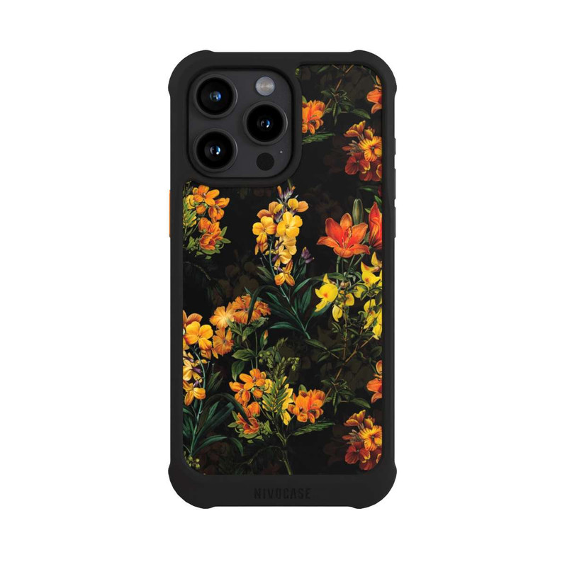 iPhone 15 Pro Max NIVOmax Fleurs Colorées Jaune