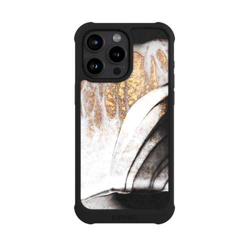 Apple iPhone 15 Pro Max NIVOmax Schwarze und goldene Adern