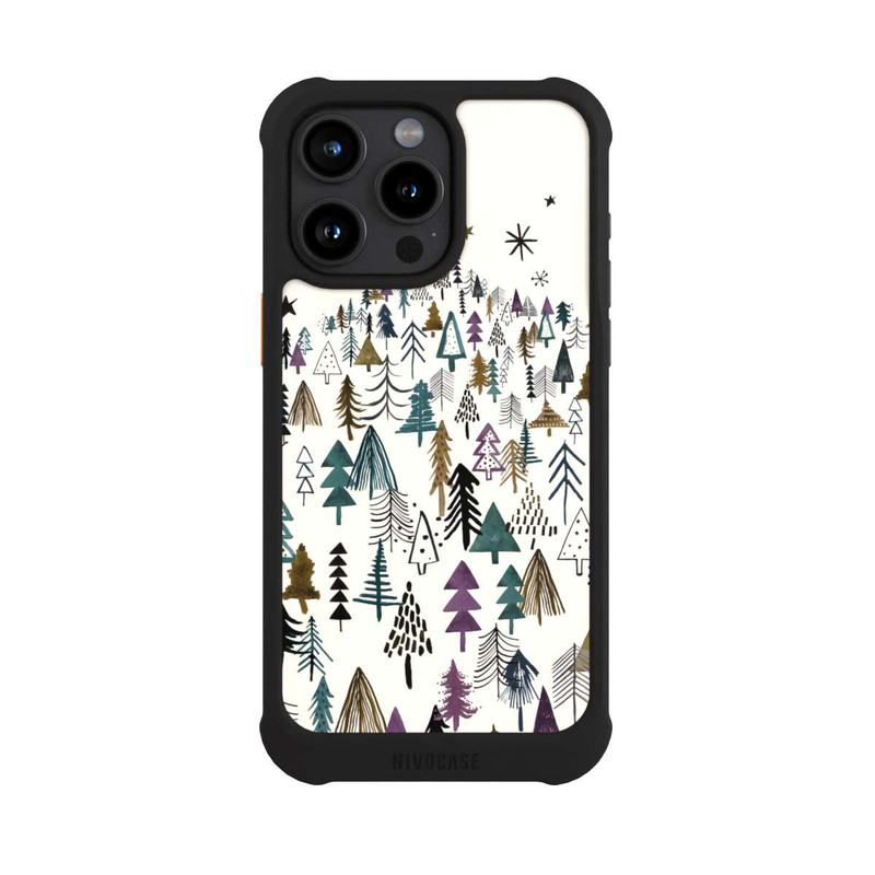 iPhone 15 Pro Max NIVOmax Mountain Trees Forest Purple