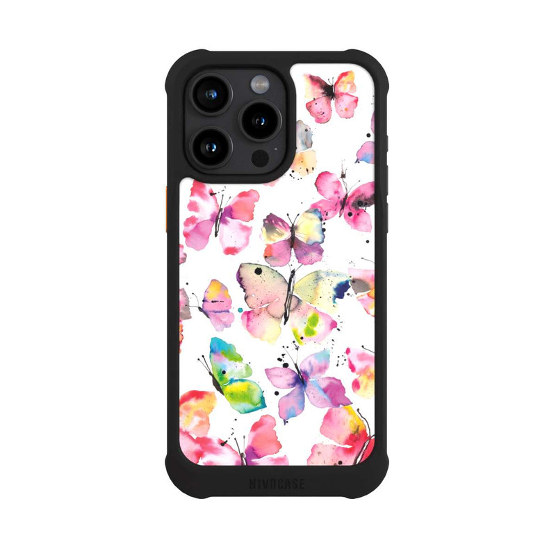 iPhone 15 Pro Max NIVOmax Aquarell Frühlingsschmetterlinge