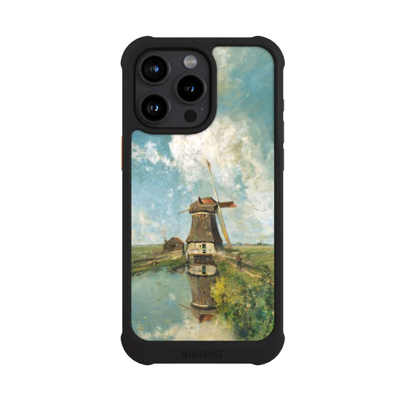 iPhone 15 Pro Max NIVOmax A Windmill on a Polder Waterway