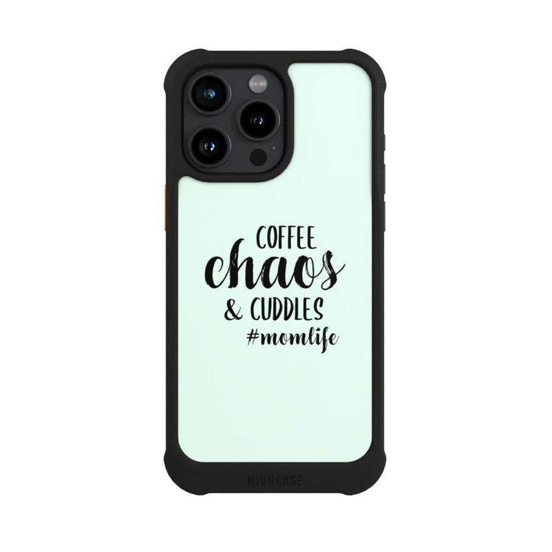 iPhone 15 Pro Max NIVOmax Coffee Chaos Cuddles Green