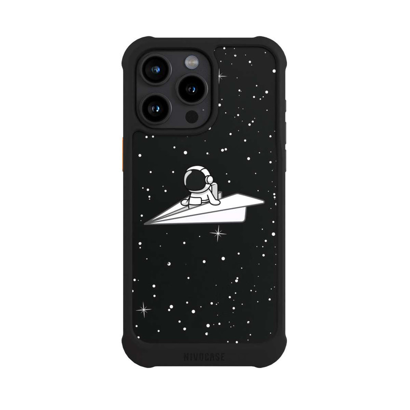 iPhone 15 Pro Max NIVOmax Astronaut Paper Plane Comic