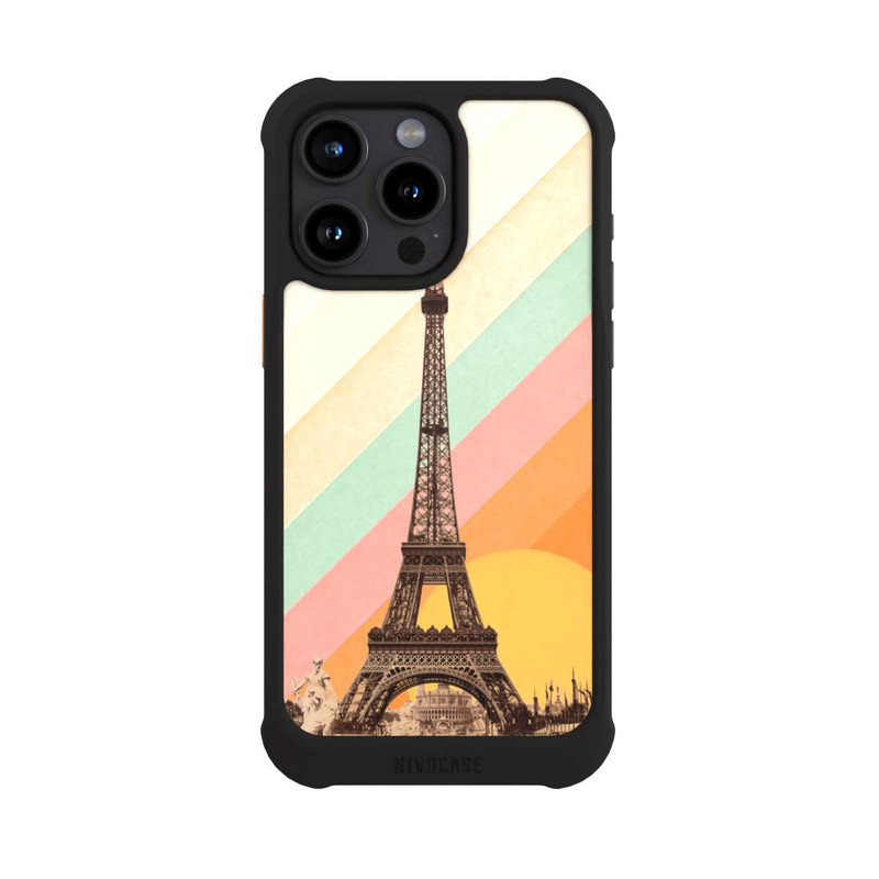 iPhone 15 Pro Max NIVOmax Eiffel Tower Rainbow