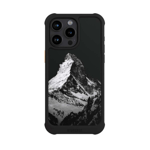Apple iPhone 15 Pro Max NIVOmax Snow Capped Mountains Grayscale