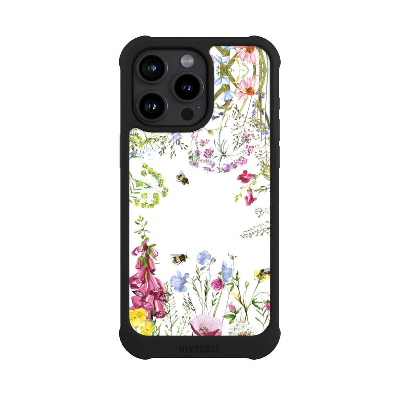 iPhone 15 Pro Max NIVOmax Cadre de fleurs sauvages des prés d'été