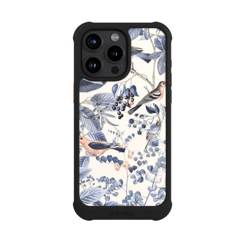 Apple iPhone 15 Pro Max NIVOmax Oiseaux Et Baies en Beige