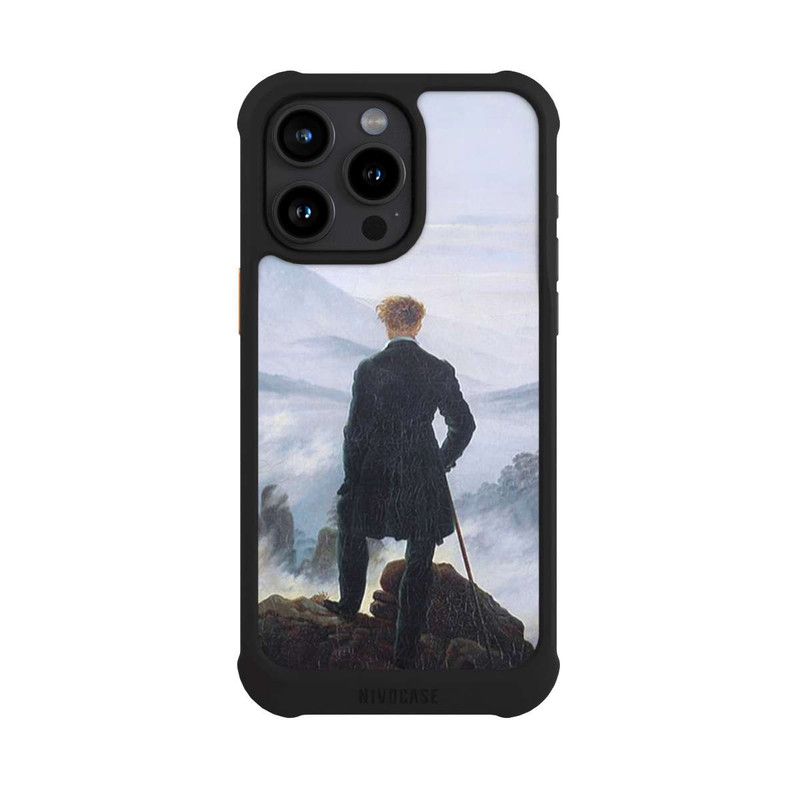 iPhone 15 Pro Max NIVOmax Le Vagabond au-dessus de la Mer de Brouillard