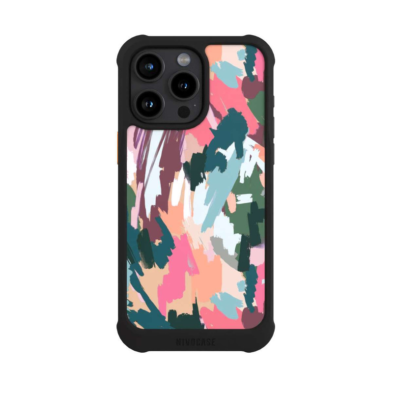 iPhone 15 Pro Max NIVOmax Abstract Artistic Texture Pink