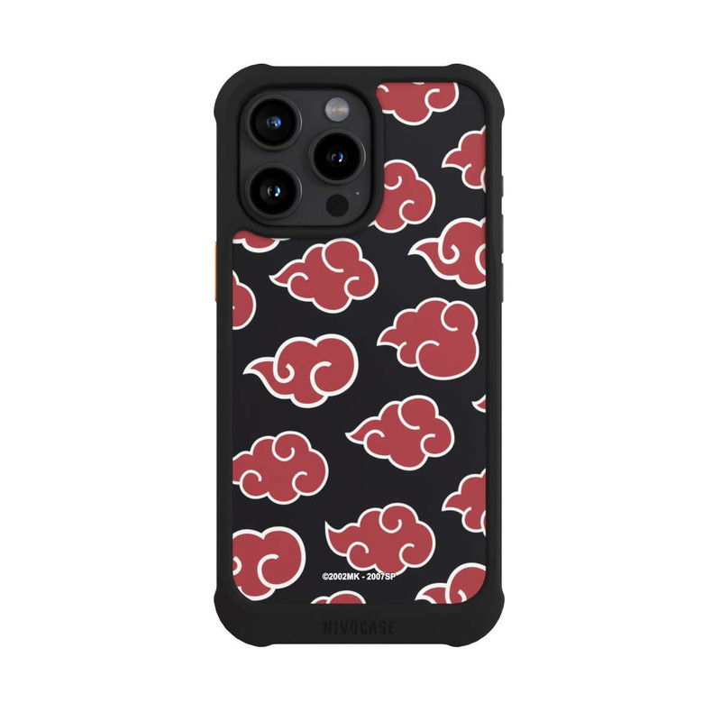 iPhone 15 Pro Max NIVOmax Akatsuki Pattern Black Big