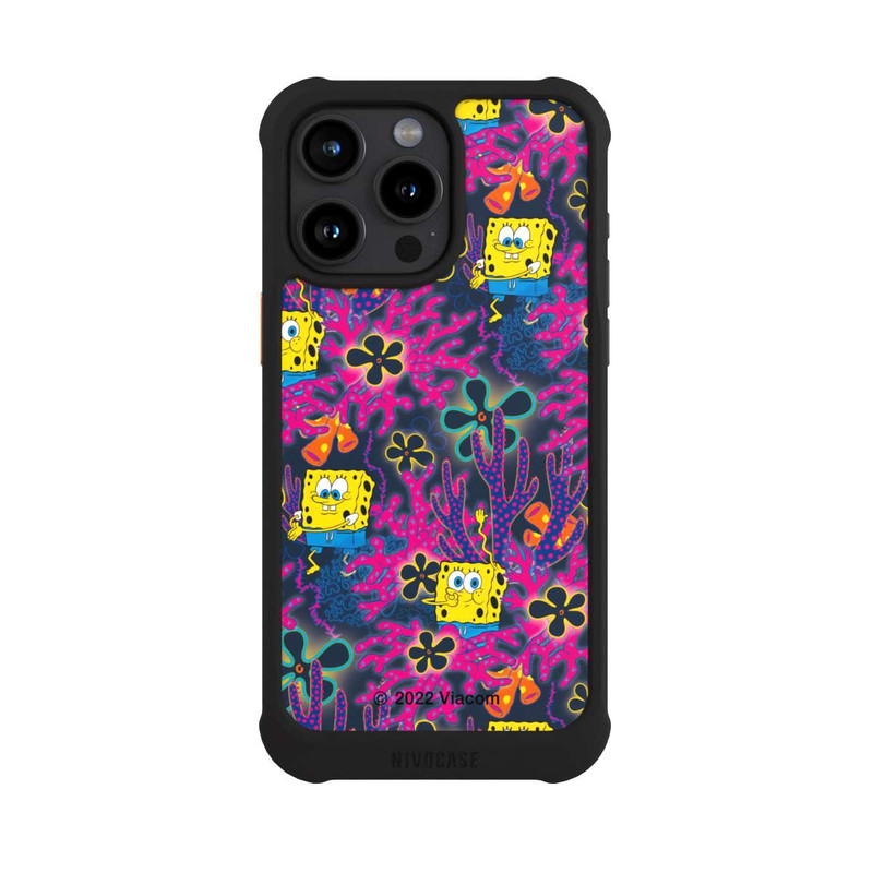 iPhone 15 Pro Max NIVOmax Spongebob - Coral Pattern