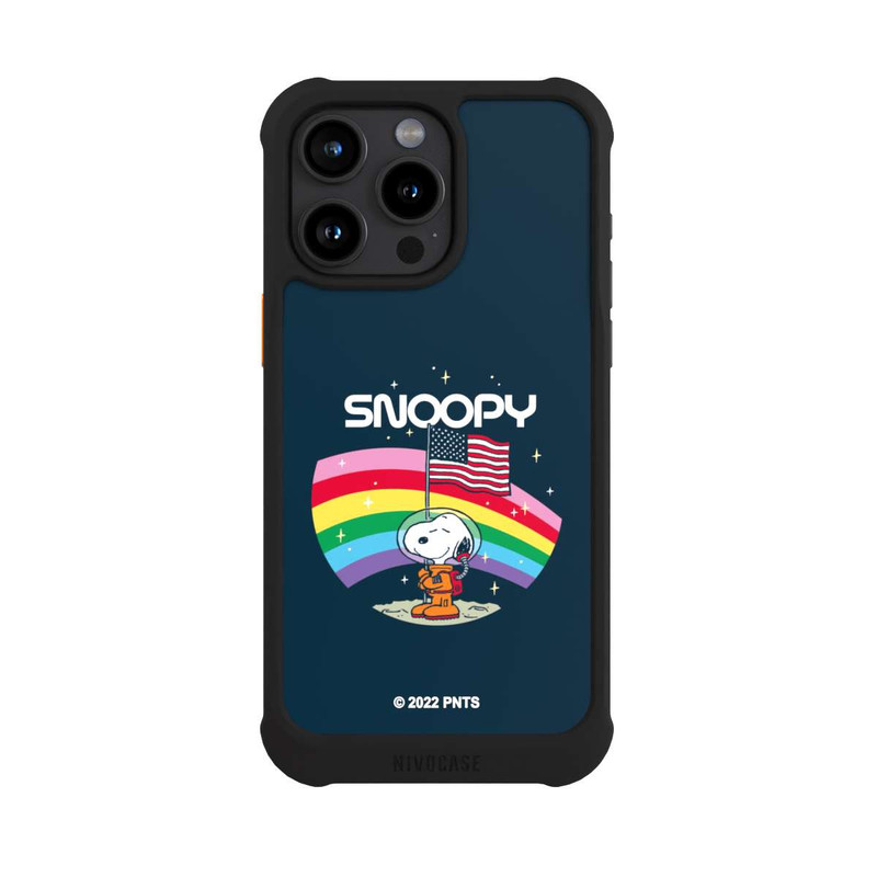 iPhone 15 Pro Max NIVOmax Snoopy Space Traveller Rainbow