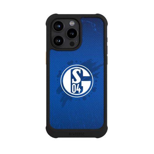 Apple iPhone 15 Pro Max NIVOmax Schalke 04 Farbe Fleck Blau