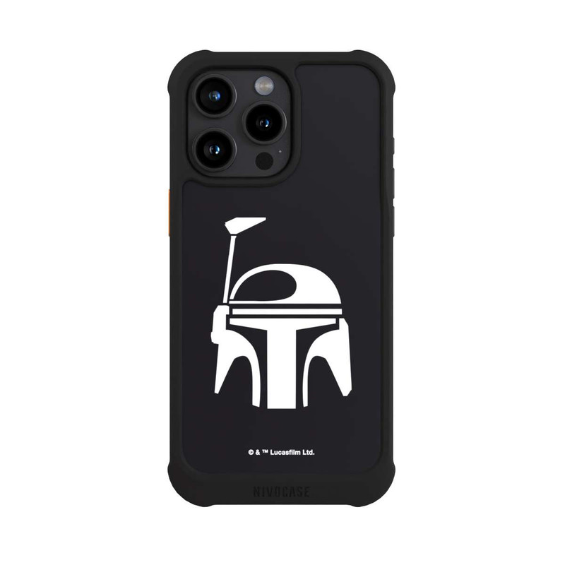 iPhone 15 Pro Max NIVOmax Boba Fett Helm Schwarz