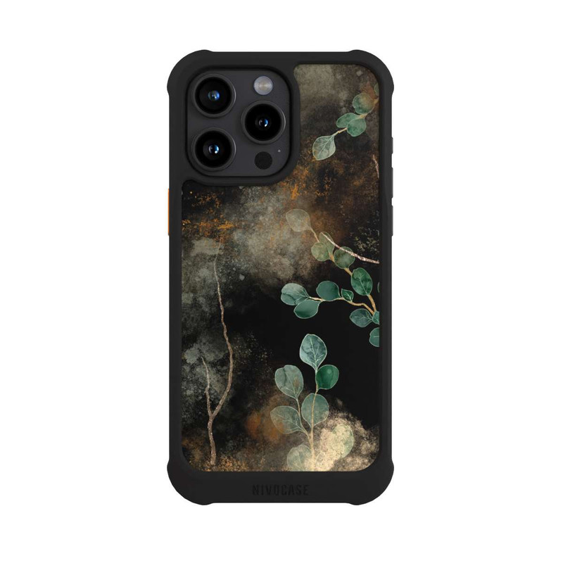 iPhone 15 Pro Max NIVOmax Eucalyptus en Fond
