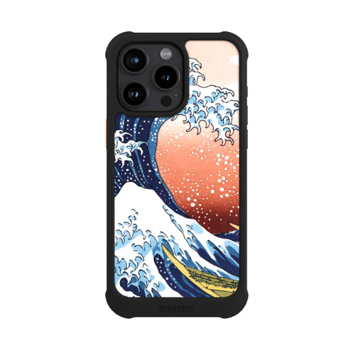 Apple iPhone 15 Pro Max NIVOmax La Grande Vague de Kanagawa Rouge