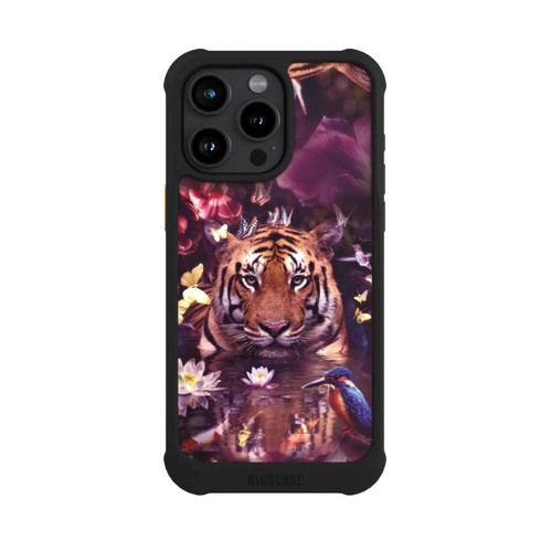 Apple iPhone 15 Pro Max NIVOmax Tiger Blumenrahmen