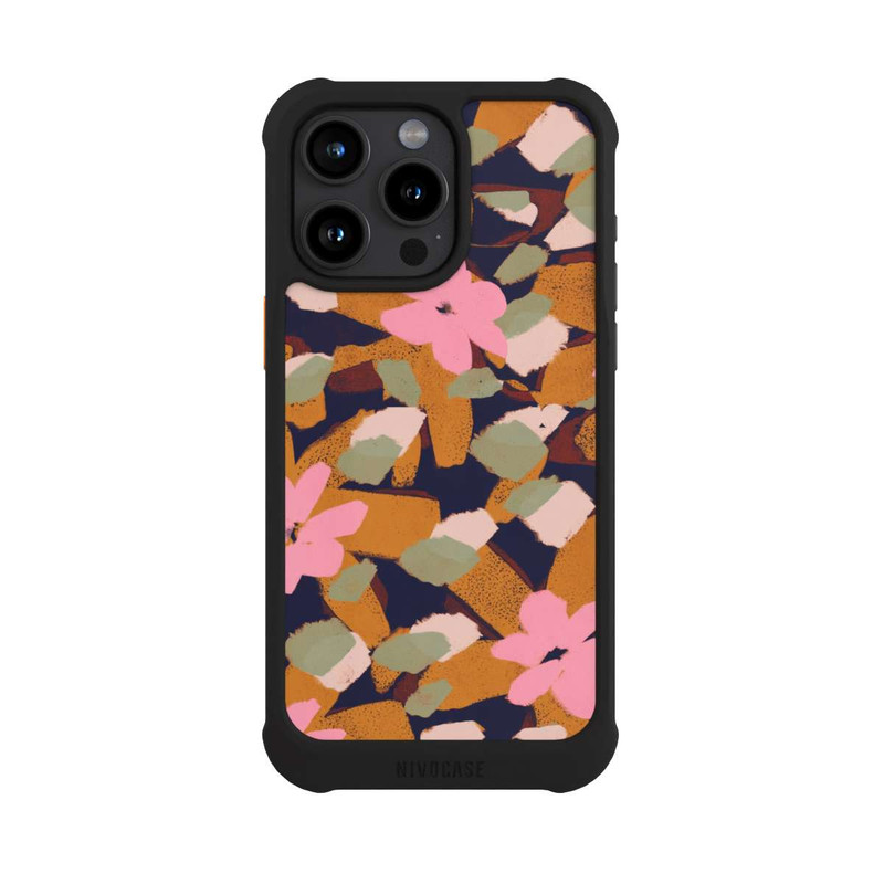 iPhone 15 Pro Max NIVOmax Pattern Fleurs Roses