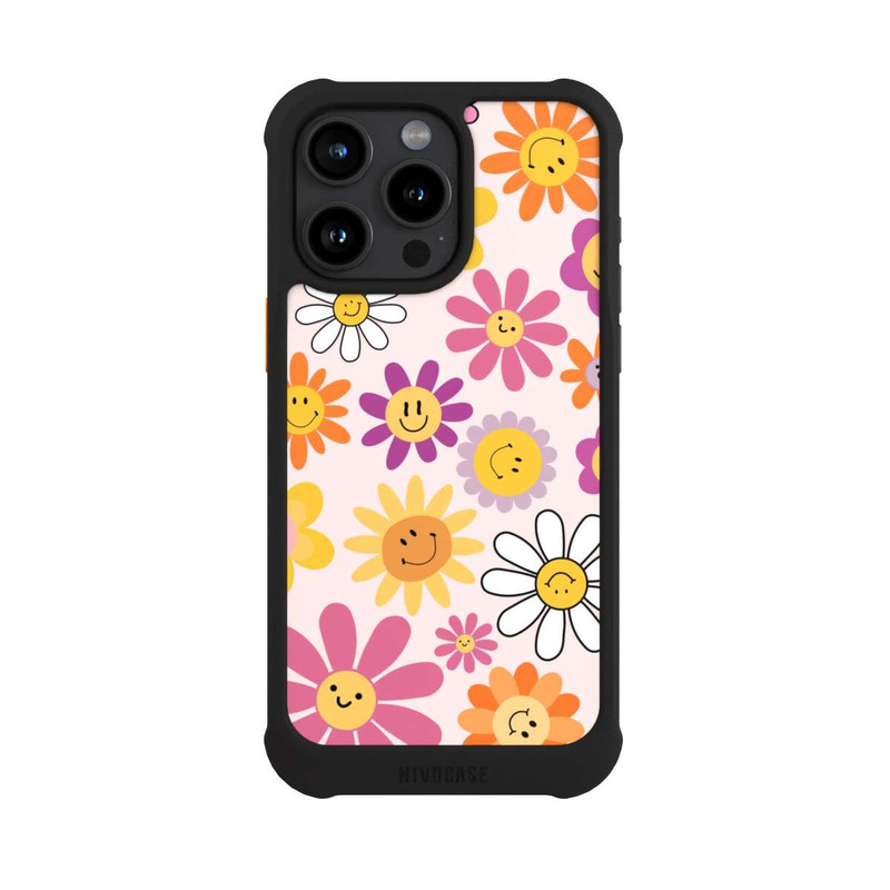 iPhone 15 Pro Max NIVOmax Smiles Pink Flowers