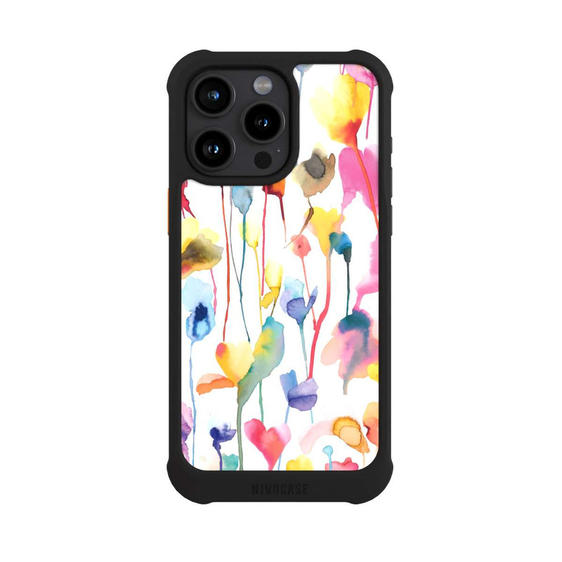 iPhone 15 Pro Max NIVOmax Watercolor Wild Flowers Coloful
