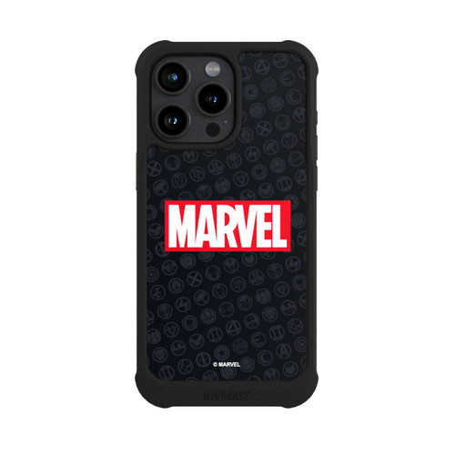 Apple iPhone 15 Pro Max NIVOmax Marvel Logo Black Red