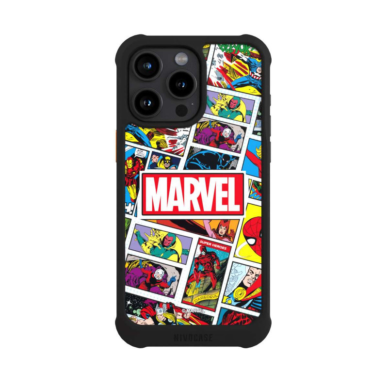 iPhone 15 Pro Max NIVOmax Marvel Comic Pattern
