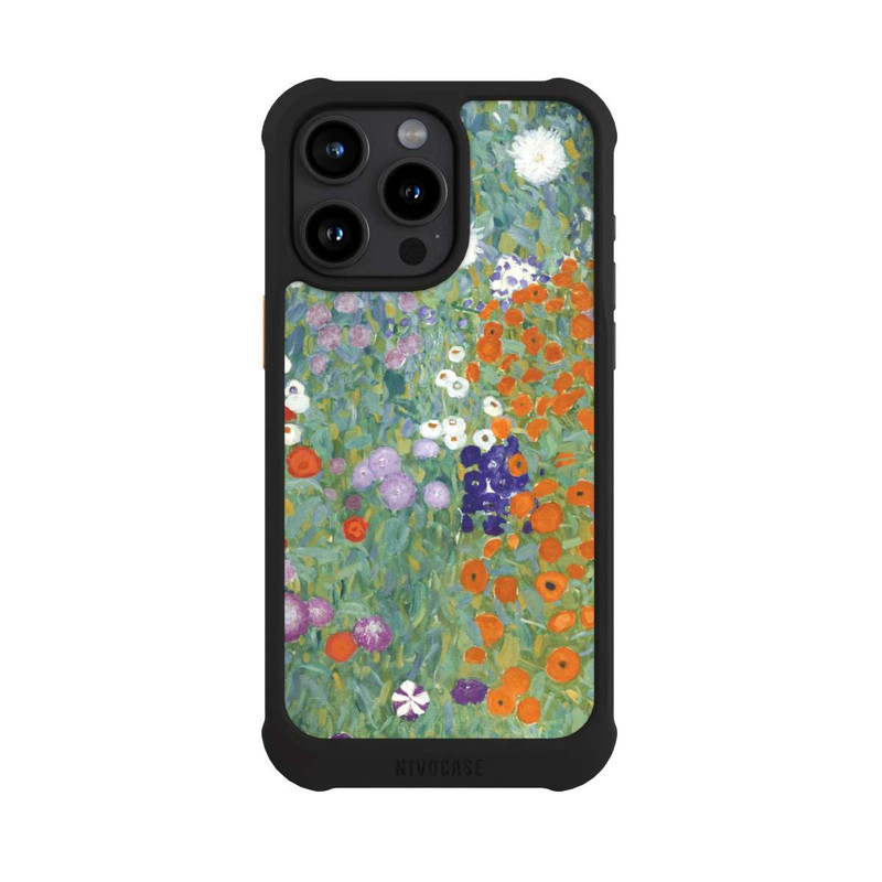 iPhone 15 Pro Max NIVOmax Jardin en Fleur - Gustav Klimt