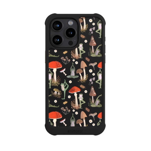 Apple iPhone 15 Pro Max NIVOmax Yoga-Frösche mit Pilzen