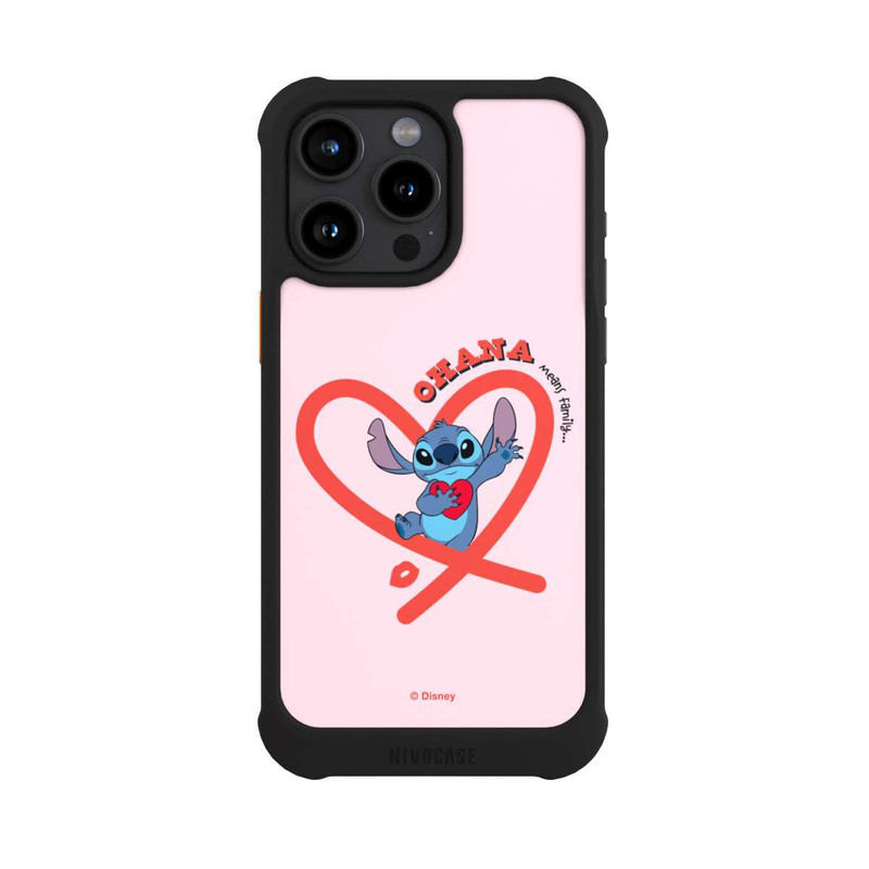 iPhone 15 Pro Max NIVOmax Stitch Ohana Pink Heart