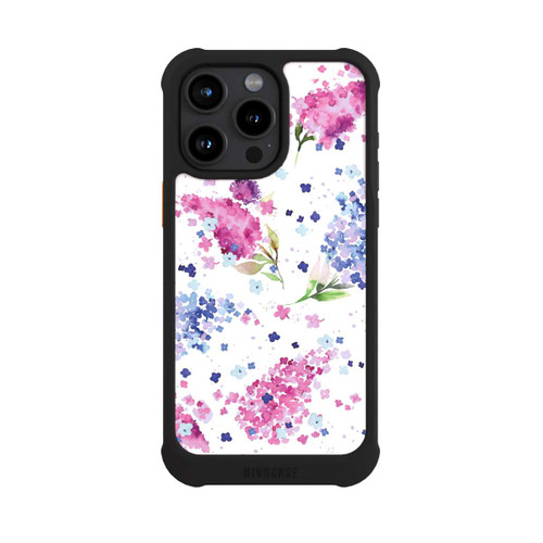 Apple iPhone 15 Pro Max NIVOmax Floral Hydrangeas Lilac Pink